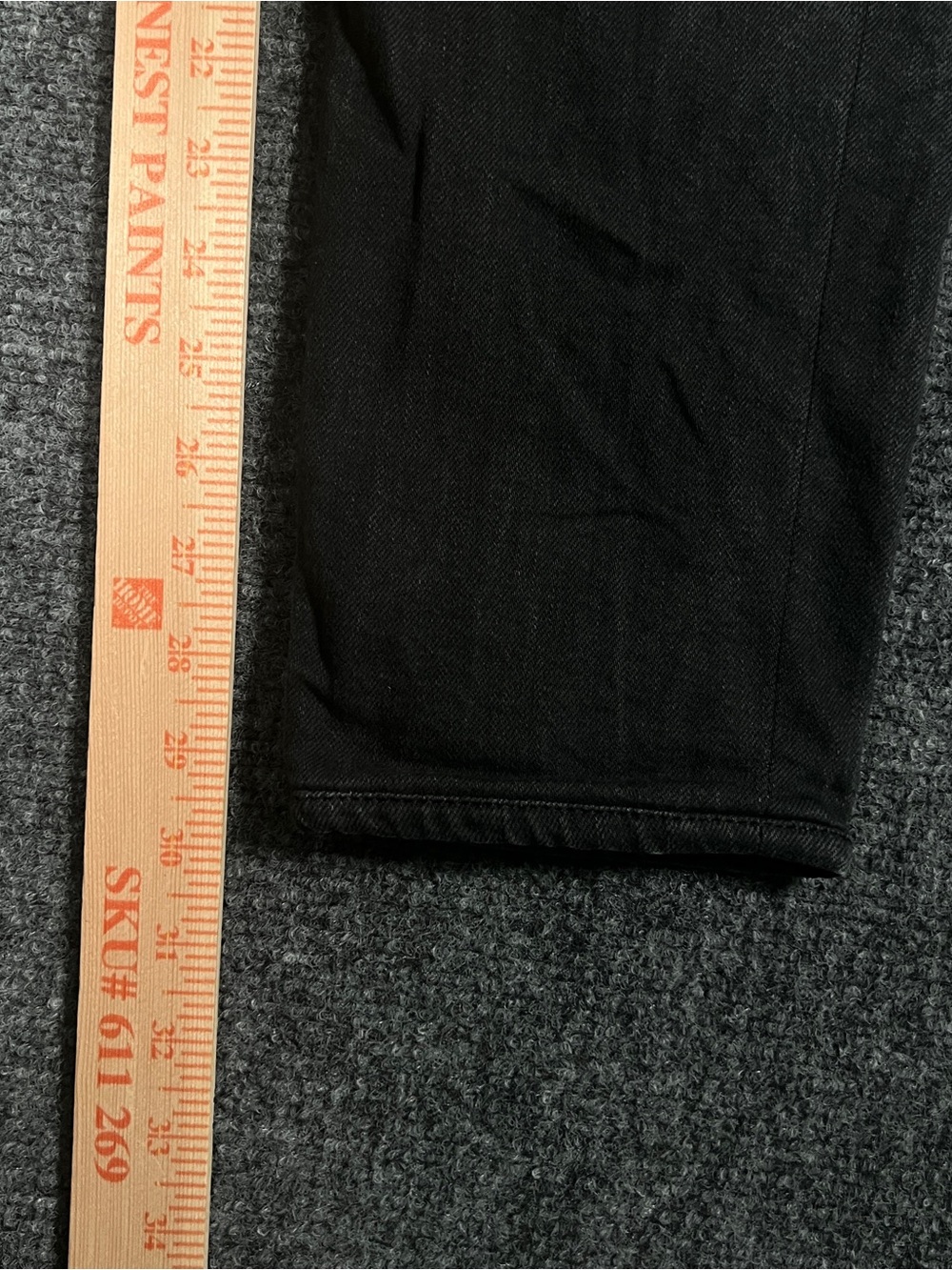 Rag & Bone Jeans Mens 34x30 Black Dark Wash Fit 2 Slim Straight Leg Denim Pants - Picture 8 of 9